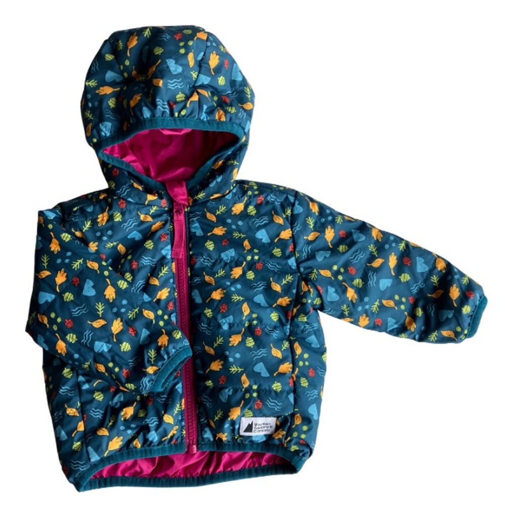 MEC reversible jacket pink leaves fall 6 months